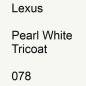 Preview: Lexus, Pearl White Tricoat, 078.